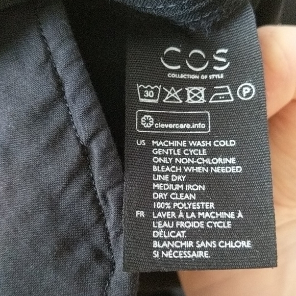 Origami-neck asymetric COS dress - Picture 6 of 6